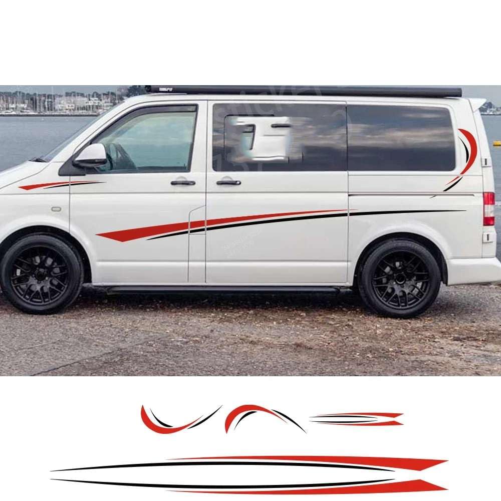 Auto Karosserie Seite Aufkleber Grafik Streifen Aufkleber, für Camper Van Wohnmobil Wohnmobil Minivan Cargo Panel Kofferraum Bus Auto para Zubehör Auto Karosserie Seite Aufkleber Grafik Streifen Aufkleber, für Camper Van Wohnmobil Wohnmobil Minivan Cargo Panel Kofferraum Bus Auto para Zubehör von KHPGQIAS
