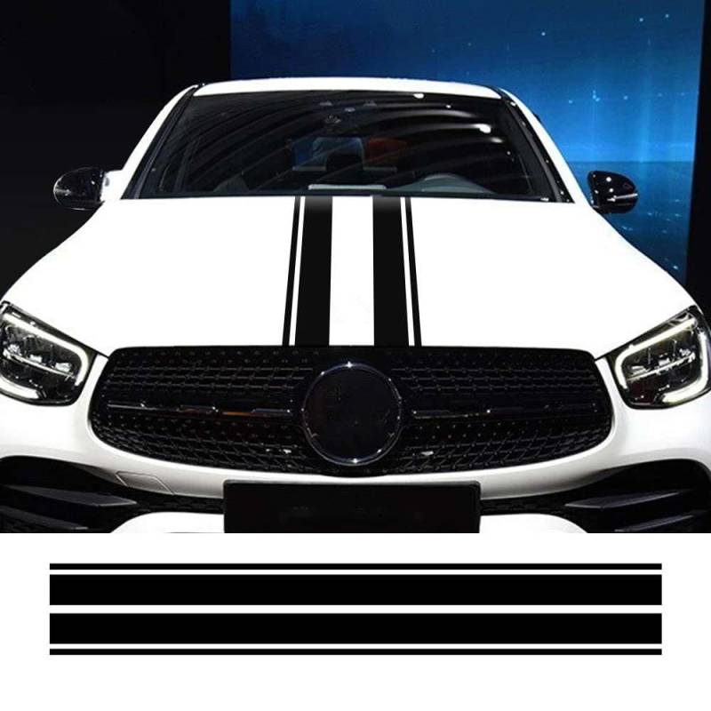 Auto Motorhaube Abdeckung Aufkleber, für Mercedes Benz A GLA GLC CLA 45 AMG W176 C117 W204 W205 C63 Auto Zubehör Vinyl Film Wrap Aufkleber von KHPGQIAS