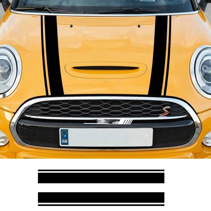 Auto Motorhaube Aufkleber Abdeckung, für MINI John Cooper S JCW R55 R56 F54 F55 F56 R60 F60 Vinyl Film Dekor Aufkleber Auto Tuning Zubehör von KHPGQIAS