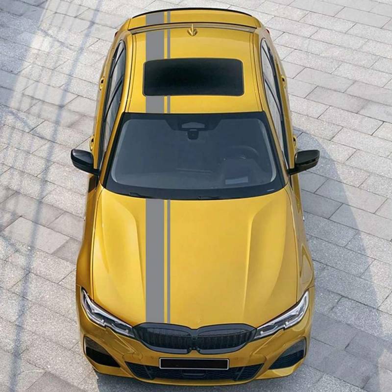 Auto Motorhaube Dach Kofferraum Kofferraum Kit Aufkleber, für BMW 3er E90 F30 G20 Racing Stripes Vinyl Aufkleber Auto Tuning Zubehör von KHPGQIAS