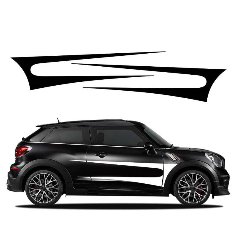 Auto Sdie Karosserie Aufkleber Universal Vinyl Dekor Aufkleber Auto Tuning Zubehör, für MINI Cooper S R55 R56 R60 F55 F56 F60 F54 R61 R53 von KHPGQIAS