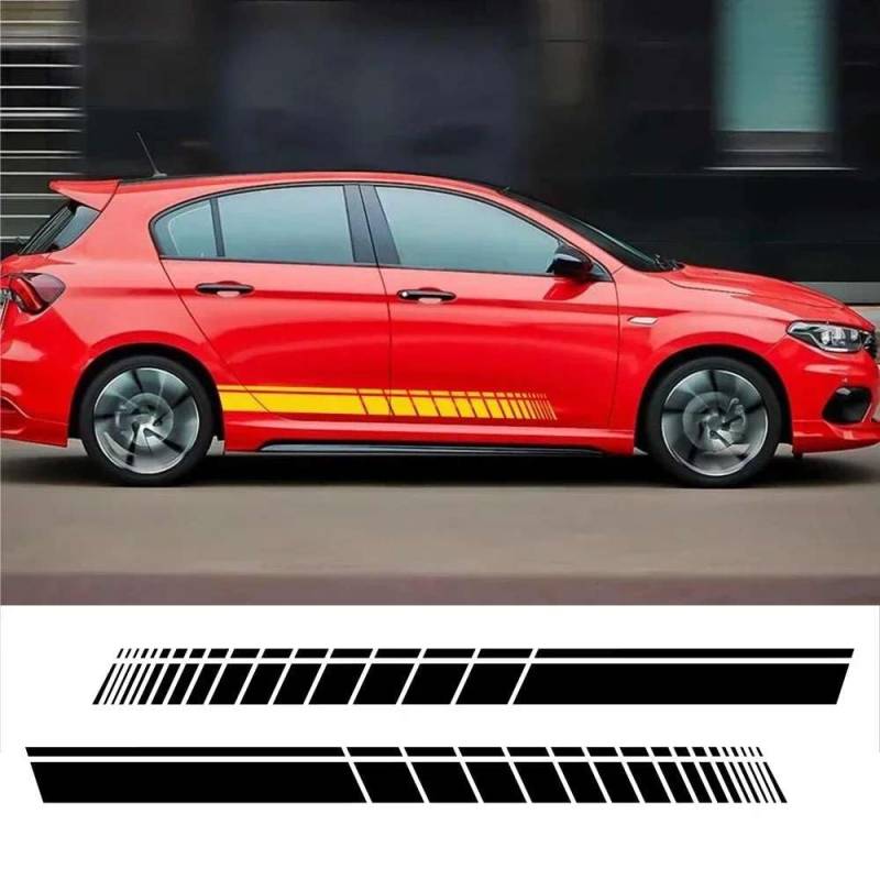 Auto Seite Aufkleber, für VW Golf MK7 Passat B7 B8, für Toyota Yaris C-HR Auto Vinyl Film Autozubehör von KHPGQIAS