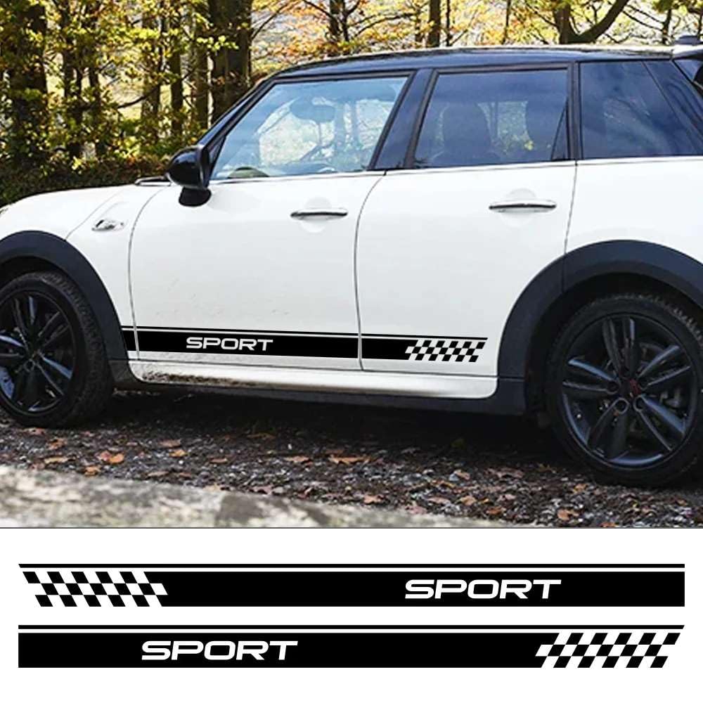 Auto Tür Seite Aufkleber, für MINI John Cooper S JCW F55 F56 F57 R55 R56 R60 F60 Grafik Sport Dekor Aufkleber Auto Tuning Zubehör Auto Tür Seite Aufkleber, für MINI John Cooper S JCW F55 F56 F57 R55 R56 R60 F60 Grafik Sport Dekor Aufkleber Auto Tuning Zubehör von KHPGQIAS