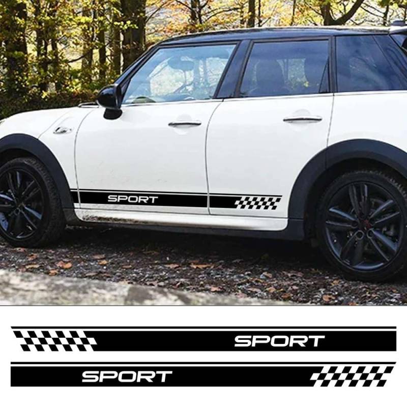 Auto Tür Seite Aufkleber, für MINI John Cooper S JCW F55 F56 F57 R55 R56 R60 F60 Grafik Sport Dekor Aufkleber Auto Tuning Zubehör von KHPGQIAS