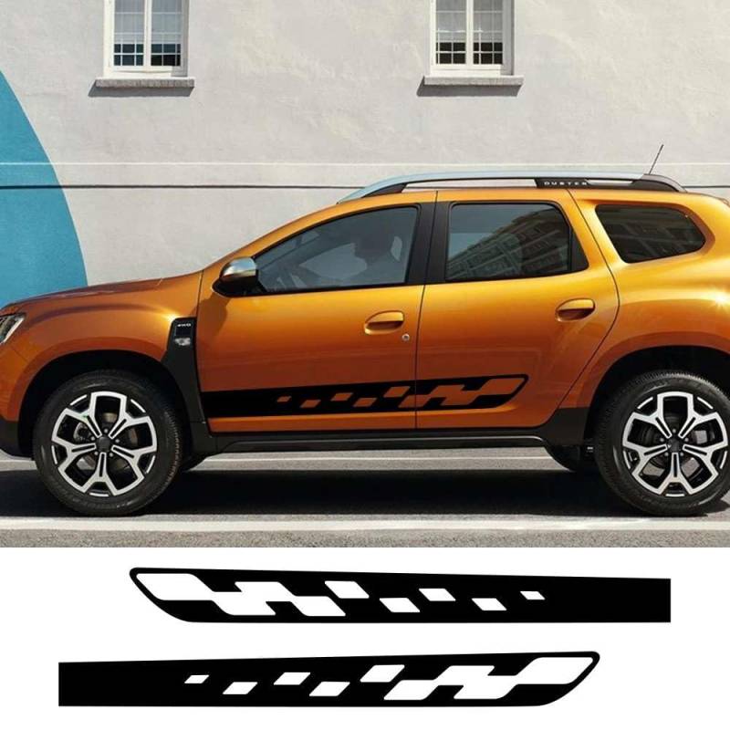 Auto Tür Seite Aufkleber DIY Auto Vinyl Film Sport Grafik Styling Aufkleber Automobil Tuning Zubehör, für Renault Dacia Duster von KHPGQIAS