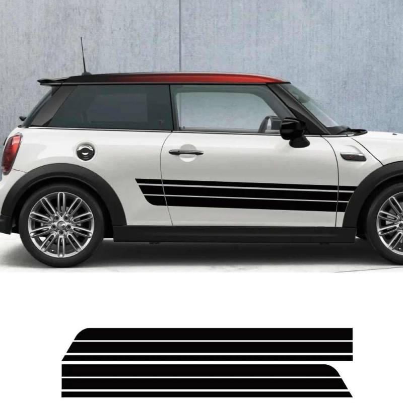Auto Tür Seitenschweller Aufkleber, für MINI Cooper S One D JCW F55 F56 F60 Countryman Clubman Motorrad Vinyl Aufkleber Auto Zubehör von KHPGQIAS