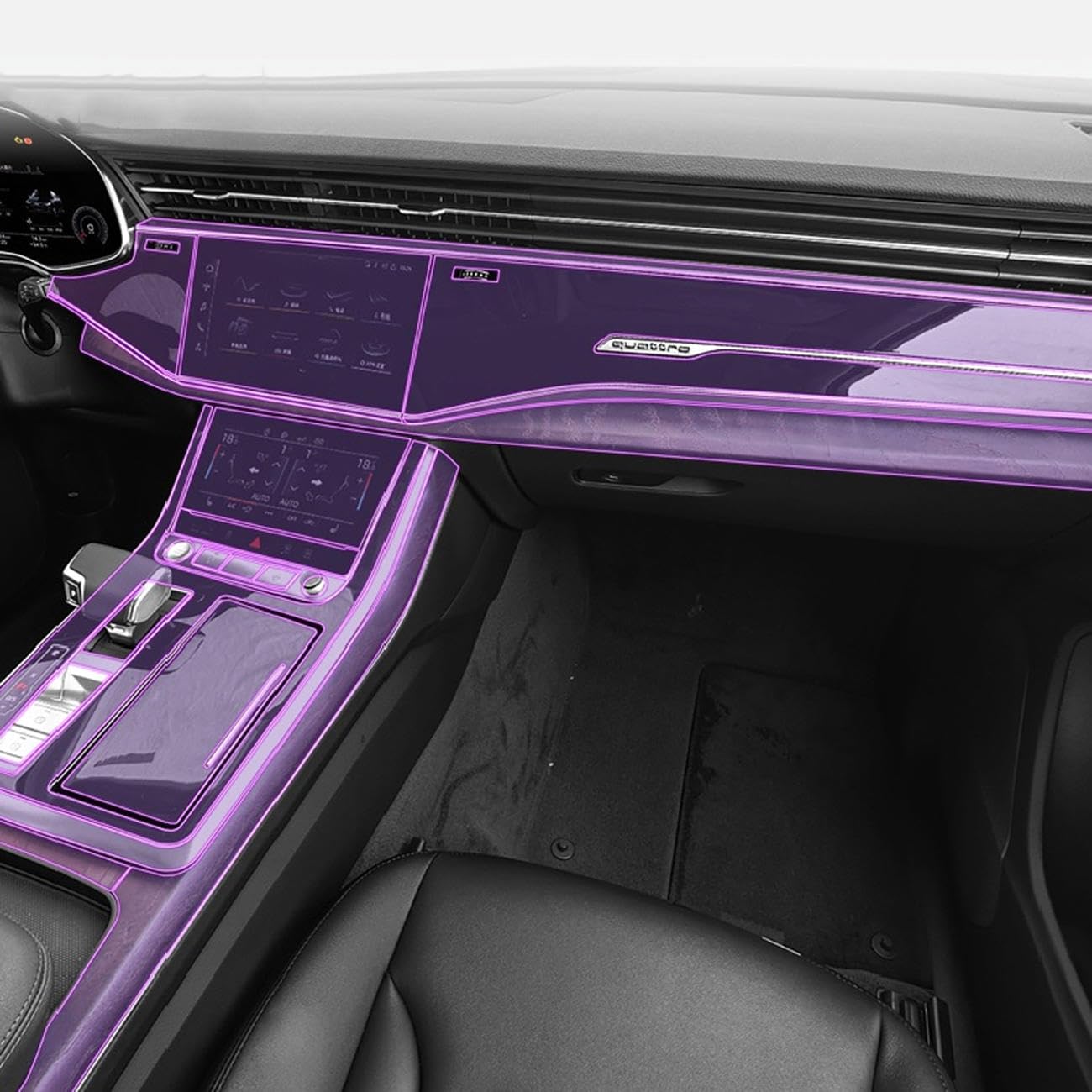 KHXJYC Autonavigation GPS-Bildschirm Innenschutzfolie Mittelkonsole TPU Transparente Folie Zubehör,Für Audi Q7 Q8 2019-2023 KHXJYC Autonavigation GPS-Bildschirm Innenschutzfolie Mittelkonsole TPU Transparente Folie Zubehör,Für Audi Q7 Q8 2019-2023 von KHXJYC