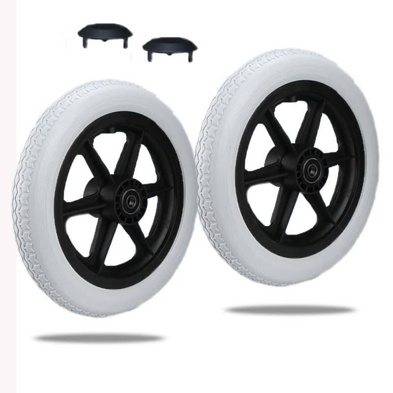 12-Zoll-Rollstuhlrollen, Ersatzräder für manuelle Rollstühle, Vollreifen für das Hinterrad des Rollstuhls, Zubehör für Rollstuhlrollen für viele von KHYTEBV