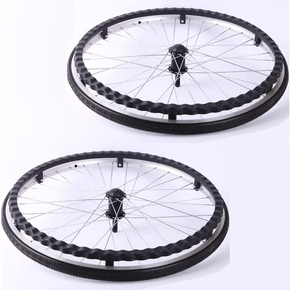 20 Zoll 22 Zoll 24 Zoll Rollstuhl-Hinterradzubehör für Rollstühle für Erwachsene, rutschfeste, pannensichere Rollstuhlreifen, Vollgummireifen aus Polyurethan, Rad-Ass 20 Zoll 22 Zoll 24 Zoll Rollstuhl-Hinterradzubehör für Rollstühle für Erwachsene, rutschfeste, pannensichere Rollstuhlreifen, Vollgummireifen aus Polyurethan, Rad-Ass von KHYTEBV