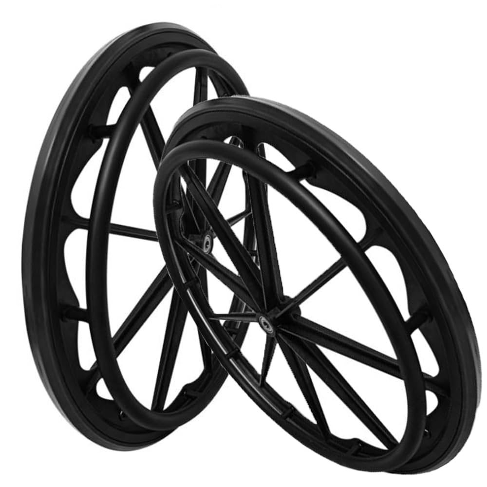 24-Zoll-Rollstuhl-Ersatzräder, Integral geformtes rutschfestes Hinterrad, Rollstuhl-Hinterrad-Zubehör, 24 x 1 3/8 Lenkrolle, Nicht pneumatisch 24-Zoll-Rollstuhl-Ersatzräder, Integral geformtes rutschfestes Hinterrad, Rollstuhl-Hinterrad-Zubehör, 24 x 1 3/8 Lenkrolle, Nicht pneumatisch von KHYTEBV