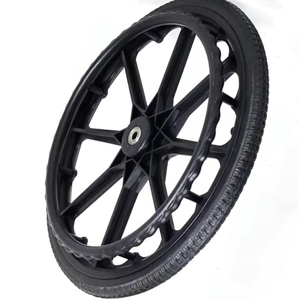 24-Zoll-Rollstuhl-Ersatzräder, Integral geformtes rutschfestes Hinterrad, Rollstuhl-Hinterrad-Zubehör, 24 x 1 3/8 Lenkrolle, Nicht pneumatisch 24-Zoll-Rollstuhl-Ersatzräder, Integral geformtes rutschfestes Hinterrad, Rollstuhl-Hinterrad-Zubehör, 24 x 1 3/8 Lenkrolle, Nicht pneumatisch von KHYTEBV
