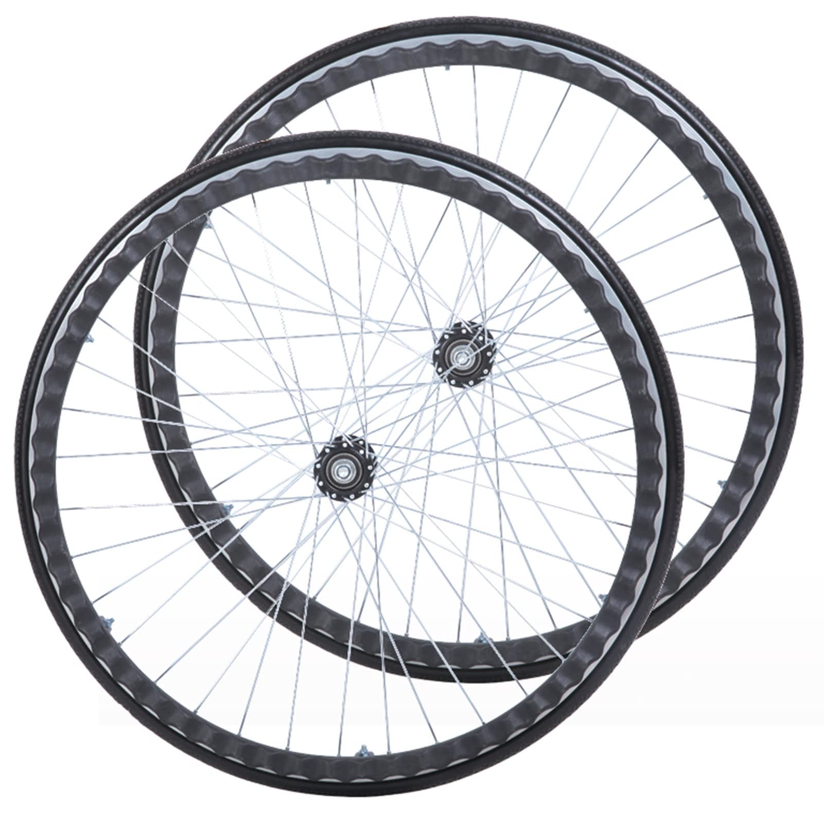24-Zoll-Rollstuhlräder, Hinterräder als Ersatz für ältere Menschen und Behinderte, Aluminium, rutschfeste und verschleißfeste Lenkrollen, große Räder, 2 P 24-Zoll-Rollstuhlräder, Hinterräder als Ersatz für ältere Menschen und Behinderte, Aluminium, rutschfeste und verschleißfeste Lenkrollen, große Räder, 2 P von KHYTEBV