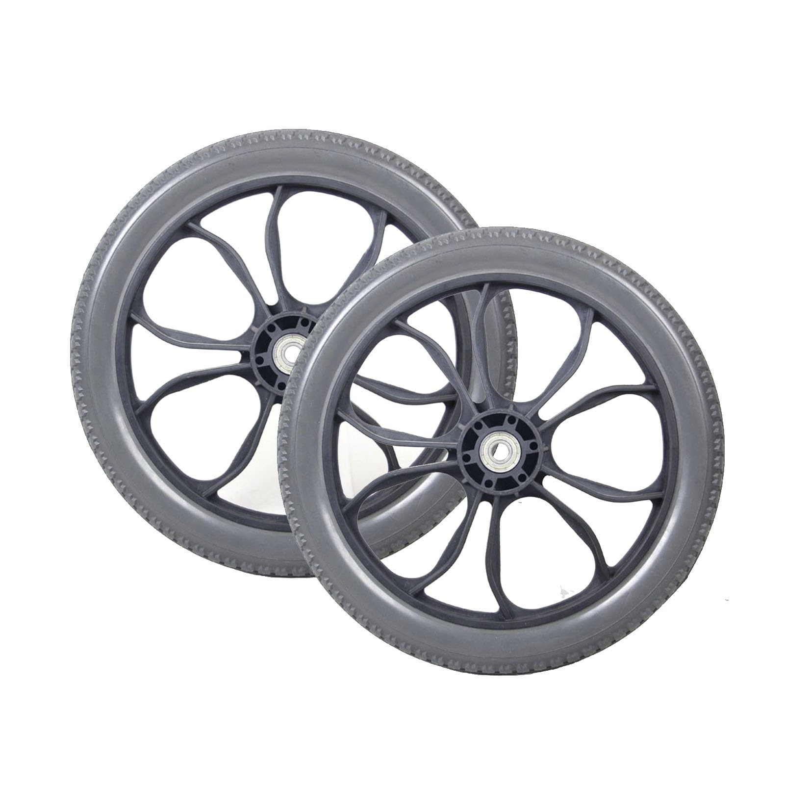 Ersatz-Rollstuhlräder, Rollstuhl-Lenkrollen, 2 Stück, 14-Zoll-Hinterräder für manuelle Rollstühle, 14 x 1,75 PU-Vollgummi-Ersatz-Rollstuhlräder Ersatz-Rollstuhlräder, Rollstuhl-Lenkrollen, 2 Stück, 14-Zoll-Hinterräder für manuelle Rollstühle, 14 x 1,75 PU-Vollgummi-Ersatz-Rollstuhlräder von KHYTEBV