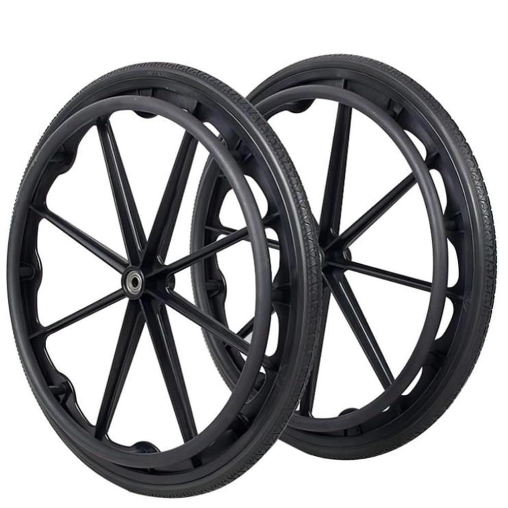 Ersatz-Rollstuhlräder, Rollstuhl-Lenkrollen 24-Zoll-Rollstuhl-Lenkrollen, manuelle Rollstuhl-Ersatzräder, Nylon-Rollstuhl R Ersatz-Rollstuhlräder, Rollstuhl-Lenkrollen 24-Zoll-Rollstuhl-Lenkrollen, manuelle Rollstuhl-Ersatzräder, Nylon-Rollstuhl R von KHYTEBV