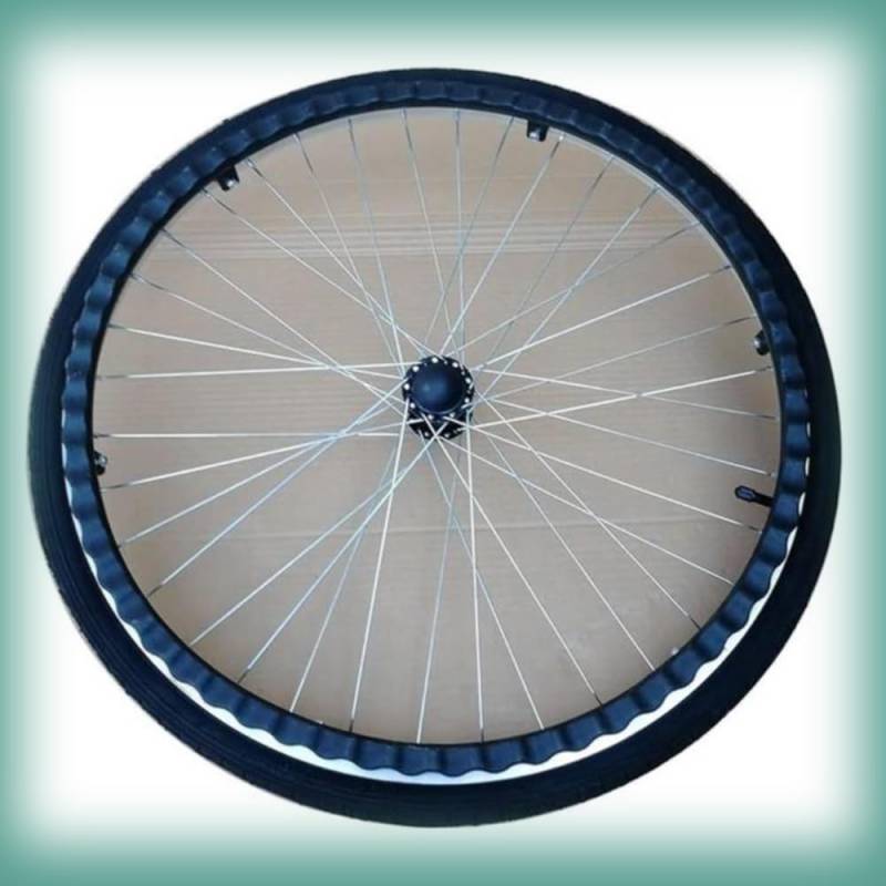 Manuelle Rollstuhlrolle, 22" 24" Hinterräder für Rollstühle, rutschfestes Polyurethanrad, universelles Zubehör für Rollstuhl-Hinterräder, Aluminium von KHYTEBV