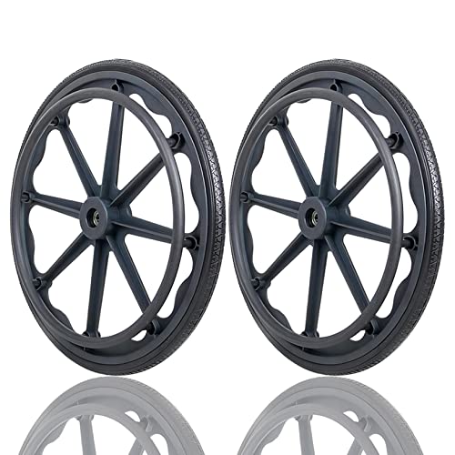 Rollstuhl-Hinterrad 20 Zoll 22 Zoll 24 Zoll Vollgummireifen, Rollstuhl-Ersatzräder Montage mit Handschiebering, Polyurethan-Rollstuhl Rollstuhl-Hinterrad 20 Zoll 22 Zoll 24 Zoll Vollgummireifen, Rollstuhl-Ersatzräder Montage mit Handschiebering, Polyurethan-Rollstuhl von KHYTEBV