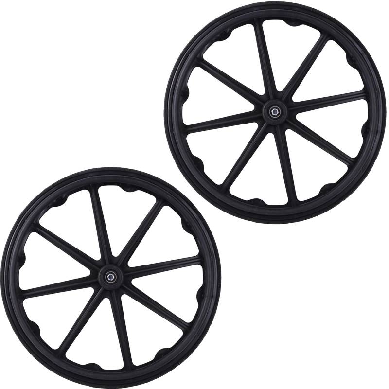 Rollstuhlradbaugruppe, Zubehör für manuelles Hinterrad für Rollstühle, 24-Zoll-Ersatzrad für Hinterräder für Rollstühle, Nylonnabe hinten, Rollstuhlräder von KHYTEBV