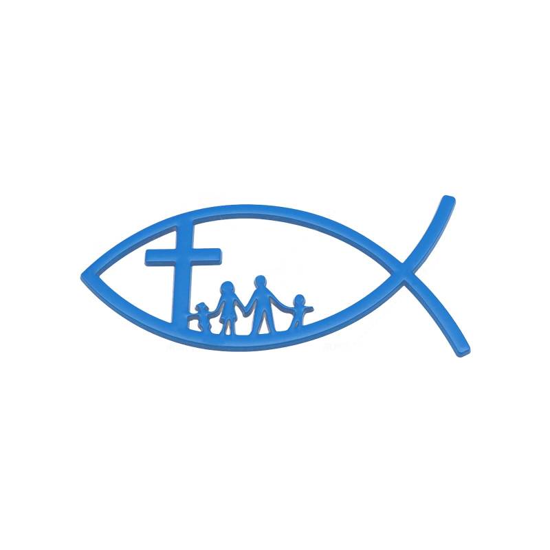 3D Autofisch Aufkleber Aufkleber Fish Embleme Aufkleber Kleber Metalltastkal Für Autofenster Stoßfänger von KHZen