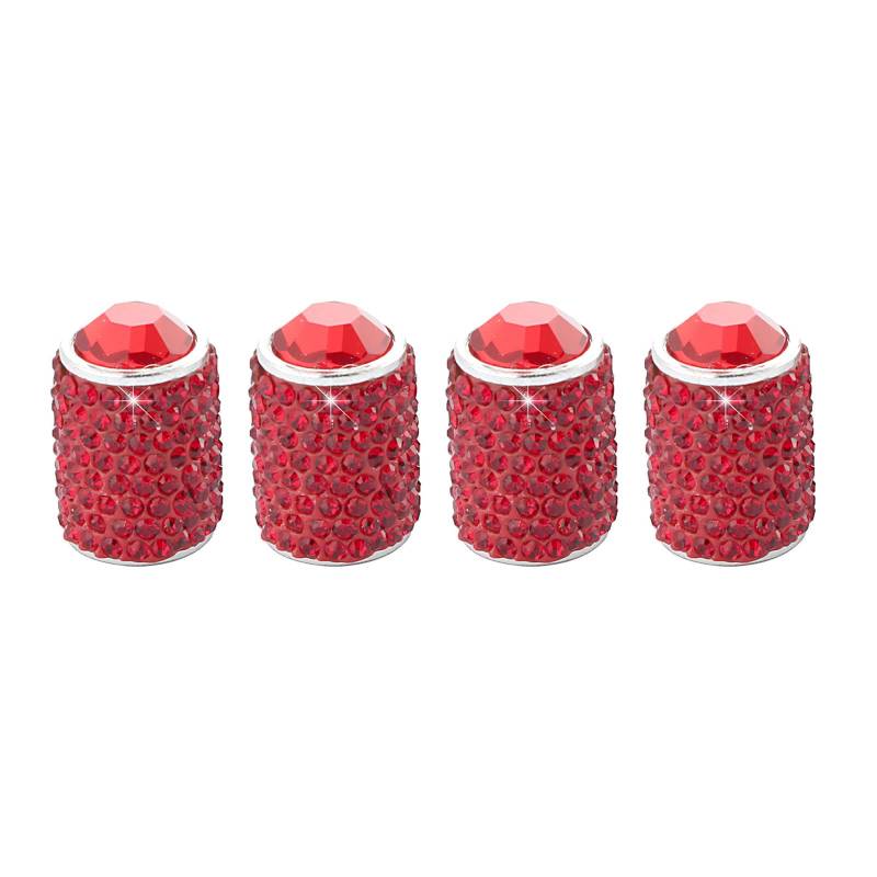 4pcs Strasssteine ​​Reifenkappenventile Abdeckungen Set Allgemeines Twinkle Reifenventil von KHZen