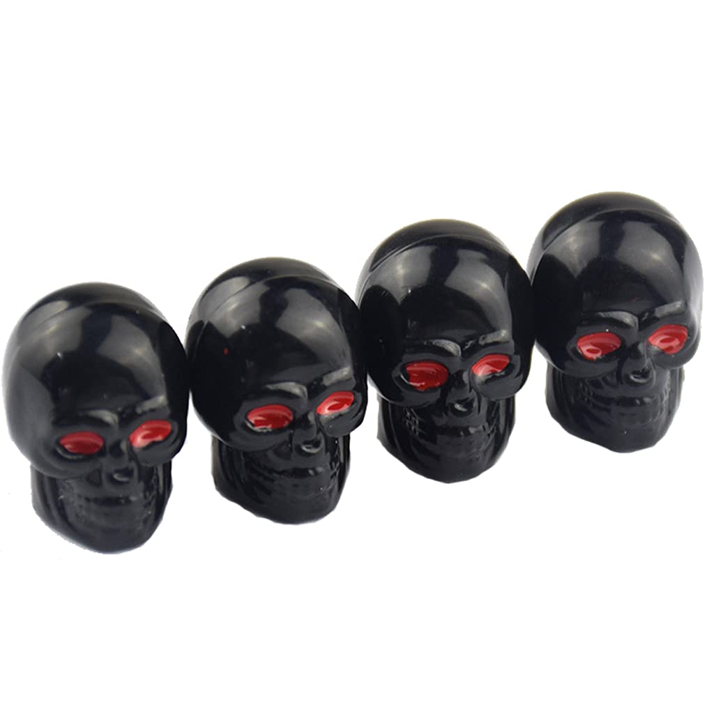 Autoradschädel Anti Rust Reifen Ventil Stamm Kappen Dekoration Für Auto Styling 4-PCs Set Anti Diebstahl Luftdicht Autoradschädel Anti Rust Reifen Ventil Stamm Kappen Dekoration Für Auto Styling 4-PCs Set Anti Diebstahl Luftdicht von KHZen
