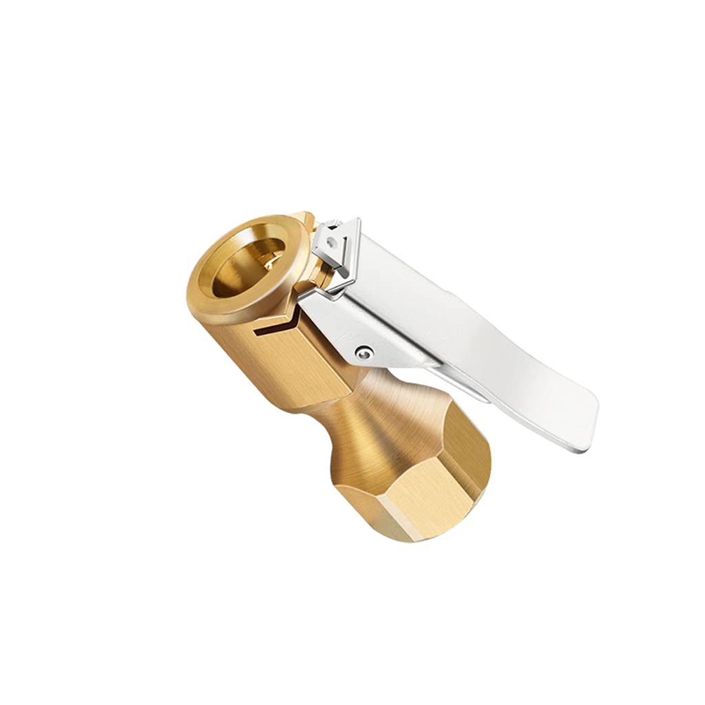 KHZen 1/4 "Messing Reifen Inflator Lock Luftkompressor Schnellanschlusspumpenadapter Mit Clip Stecker Zungen Autozubehör KHZen 1/4 "Messing Reifen Inflator Lock Luftkompressor Schnellanschlusspumpenadapter Mit Clip Stecker Zungen Autozubehör von KHZen