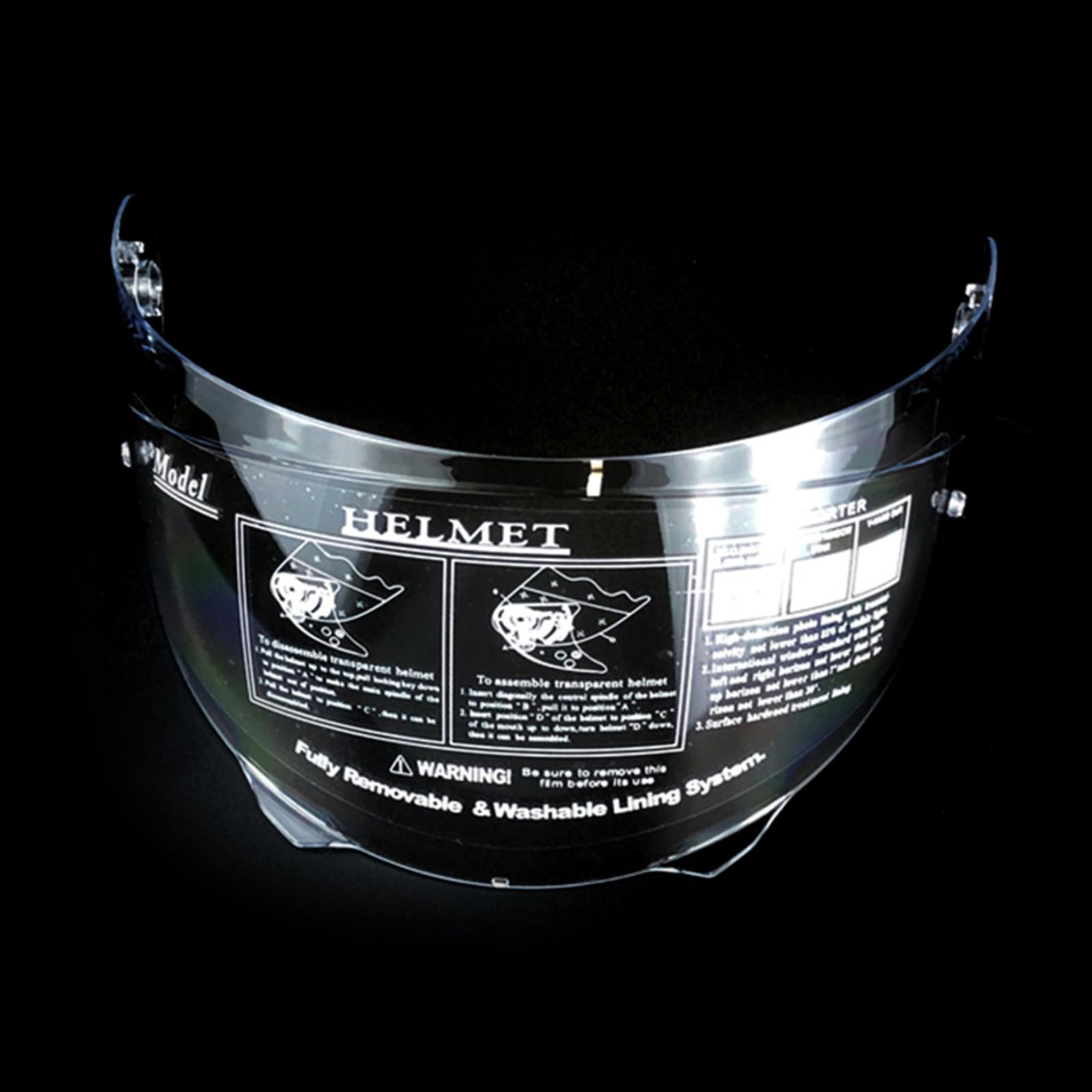 KHZen Hochleistungsmotorräder Helm Objektiv Windschutzscheibe Ersatzmotorbeinzubehör Einfach Reparieren Für HJ-33 I90 KHZen Hochleistungsmotorräder Helm Objektiv Windschutzscheibe Ersatzmotorbeinzubehör Einfach Reparieren Für HJ-33 I90 von KHZen