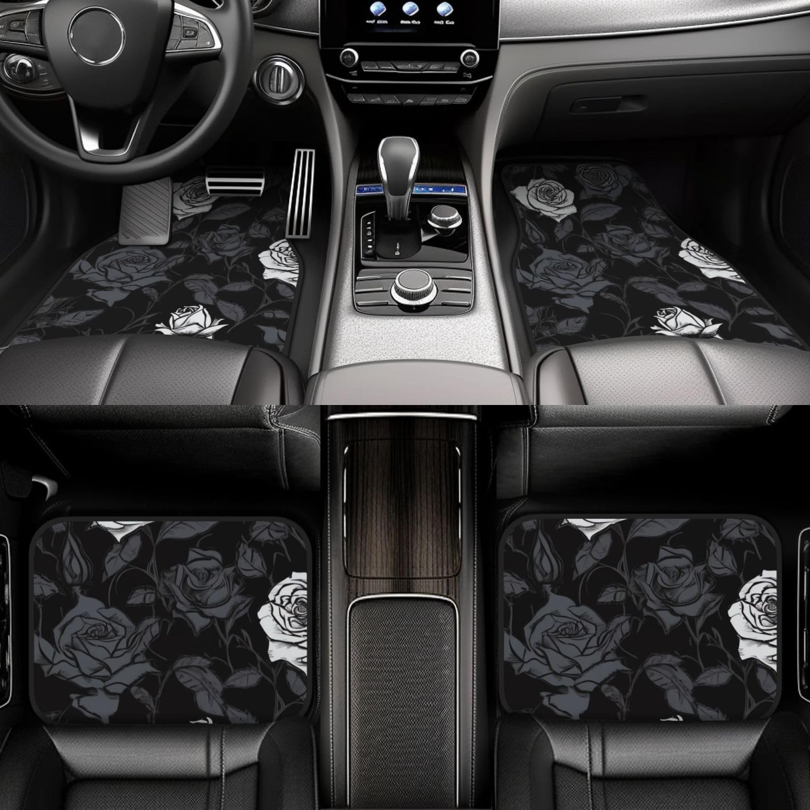 Universal Auto Fußmatten 4 Stück Fußmatten für Auto Rose Gothic Automotive Fußmatten Automatte für SUV Rutschfeste Autoteppich Auto Liner Dekor Zubehör Automotive Matten Fit für SUV Van Truck Universal Auto Fußmatten 4 Stück Fußmatten für Auto Rose Gothic Automotive Fußmatten Automatte für SUV Rutschfeste Autoteppich Auto Liner Dekor Zubehör Automotive Matten Fit für SUV Van Truck von KHiry