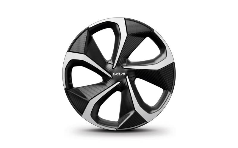 KIA EV6 Original Alufelge, 20 Zoll, 8Jx20, CVF40AK040, für 255/45 R20 Reifen, Schwarz-Silber von KIA