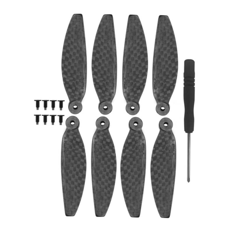 KICHOUSE 1Satz Kohlenstofffaser Propeller Ersatzteile Für Mini Uav Propellerblätter Hochwertige Luftschrauben Schnellwechsel Design Effizienter Und Stabilität von KICHOUSE