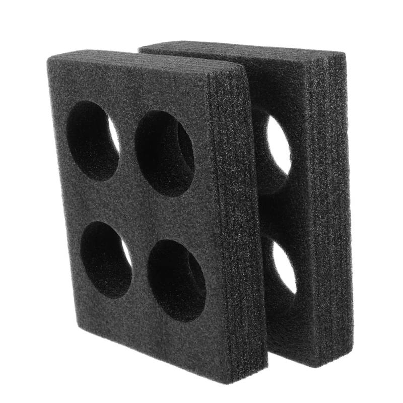 KICHOUSE 2 Stück Perlmilch -Tee -Tassenhalter universeller Auto-Getränkehalter Getränkeflaschenhalter Kaffeeträger aus Schaumstoff Becherhalter für die Theke Cup -Rack Perlenbaumwolle Black von KICHOUSE