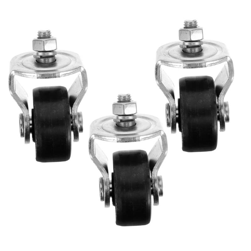 KICHOUSE 3Stücke Hydraulische Wagenheberrollen für Garagen Bodenheber Drehbare Hochleistungs Lenkräder Einfach zu Installieren für Wagenheber Langlebig von KICHOUSE