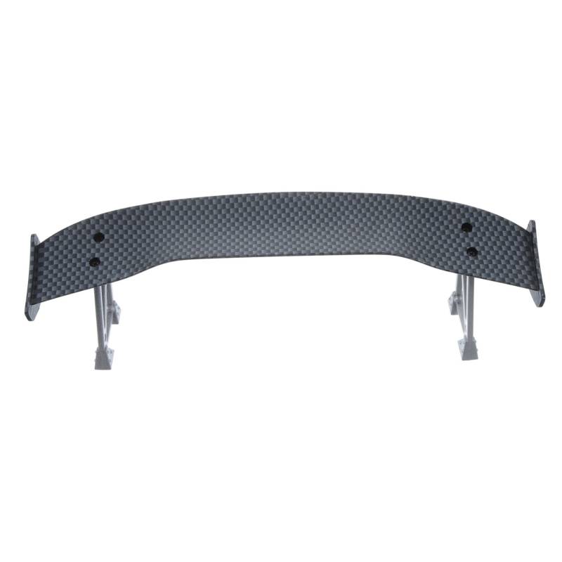 KICHOUSE Simuliertes Autoschalen -Schwanzzubehör Flügel Drift klein Kunststück Universal- Heckleiste für Automodelle Mini-Modell-Spoiler Heckspoiler Kohlefaser Black von KICHOUSE