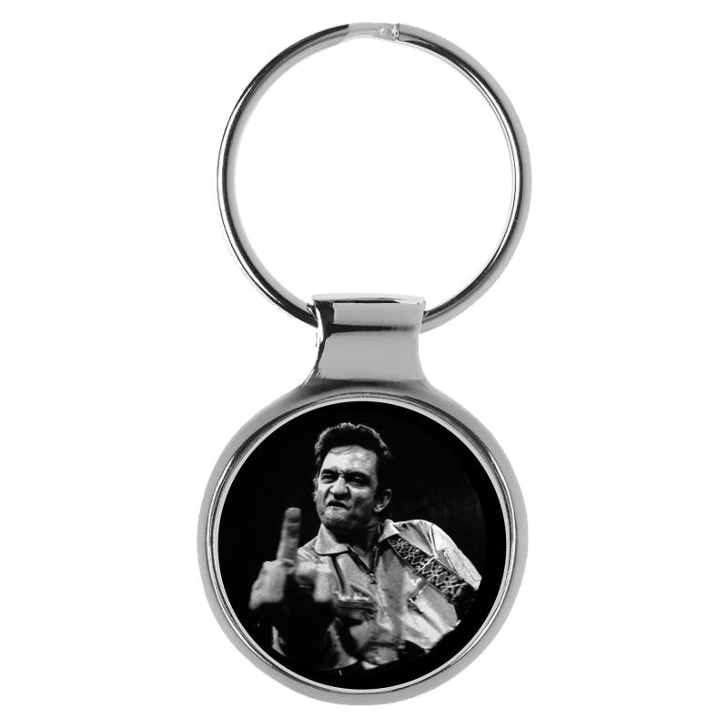 KIESENBERG Johnny Cash Flippin Salute You 3D Metall Schlüsselanhänger A-90175 von KIESENBERG