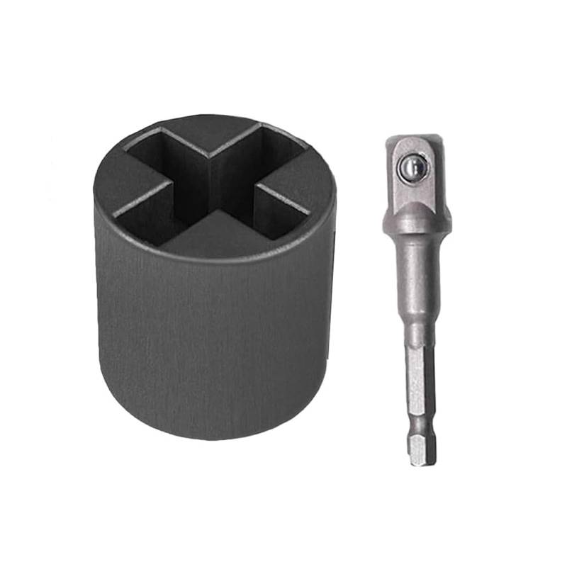 KIEYIQE Universal-Wagenheber-Steckschlüsseladapter für Handbohrmaschinen, robuster Steckschlüssel-Konverter für Scherenwagenheber mit einem 1/2-Zoll-Hülsenadapterbit (1PC) von KIEYIQE