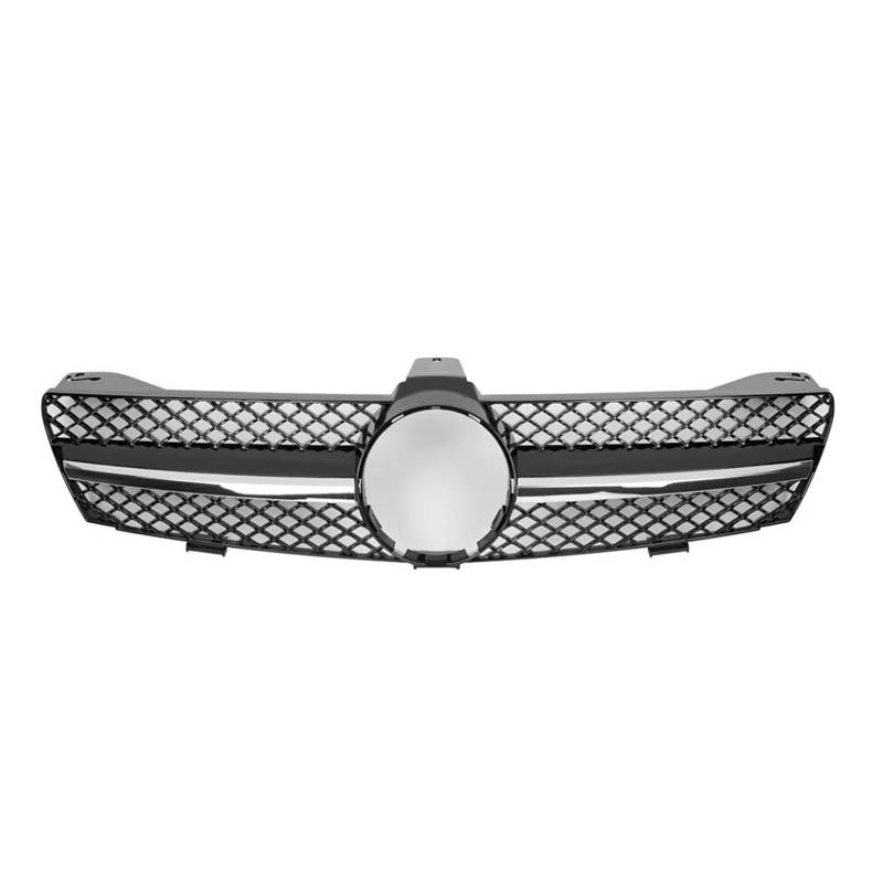 Auto Frontgrill Chrom Schwarz Diamanten Stil Front Stoßstange Kühlergrill Für Benz Für CLS-Klasse W219 CLS350 CLS500 2005-2008 Für AMG Stil Oberen Kühlergrill Kühlergrill(A-Chrome Black) von KIFWGIH
