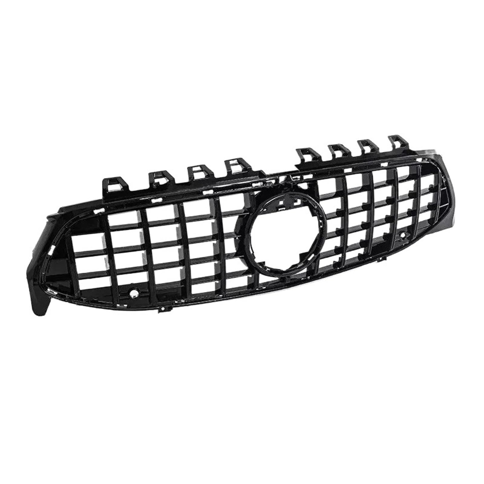 Auto Frontgrill Für Benz W118 Für CLA-Klasse CLA180 CLA200 CLA220 CLA250 CLA45 Für AMG Für GT 2020-2024 Obere Stoßstangenhaube Mesh-Frontgrill Kühlergrill(Schwarz) von KIFWGIH