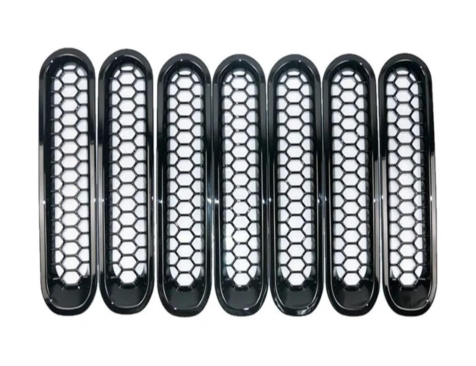 Auto Frontgrill Für Jeep Für Wrangler Für JK 2007-2018 Front Grill Einsatz Grille Abdeckung Front Grille Mesh Einsätze & Scheinwerfer Abdeckung Rahmen Auto Zubehör Kühlergrill(Type A) von KIFWGIH