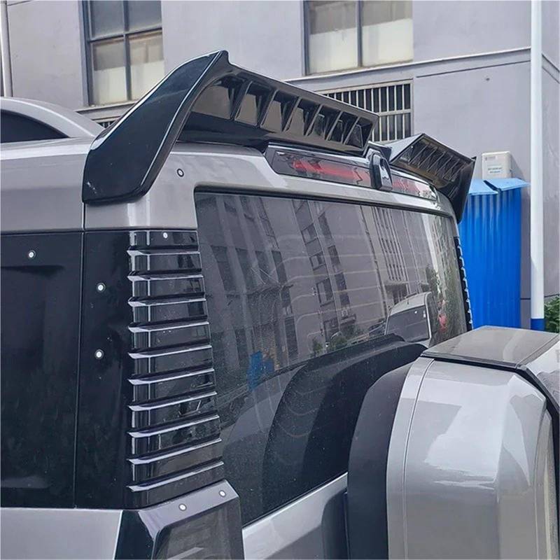 Auto Spoiler Wing Für Chery Jetour Für Traveller T2 2023 2024 Auto Hinten Dach Flügel Spoiler Glänzend Schwarz Körper Kit ABS von KIFWGIH
