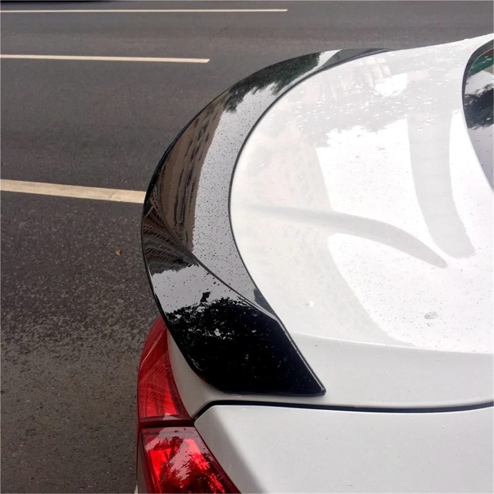 Auto Spoiler Wing Für Chevrolet Für Cruze Spoiler 2016 2017 2018 2019 2020 2021 2022 ABS Kunststoff Hinten Trunk Lip Spoiler Auto Hinten Flügel Dekoration(Klar) von KIFWGIH