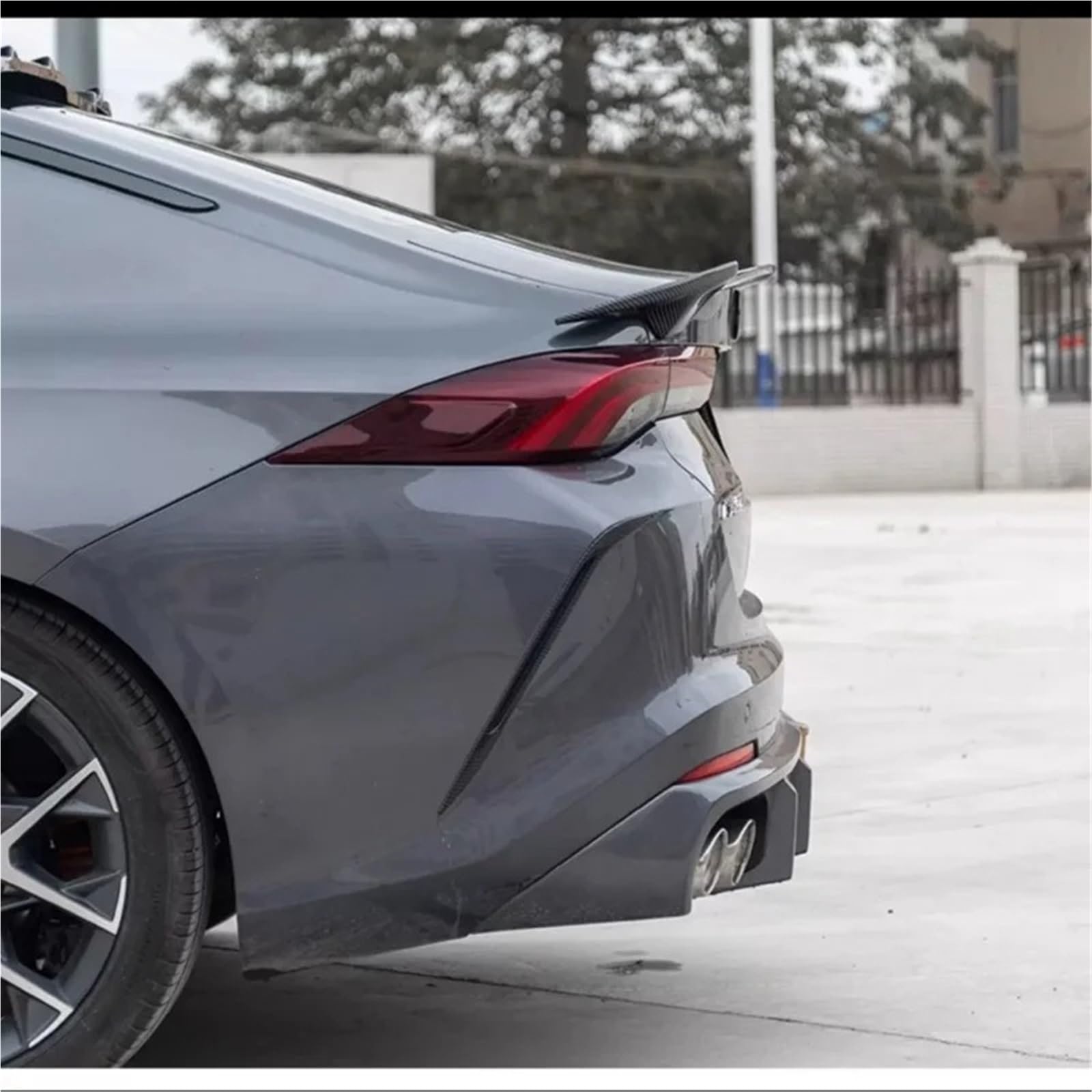 Auto Spoiler Wing Für Dodge Für Haltung 2021 + Auto Styling Heckspoiler Kofferraum Lippe Schwanz Flügel ABS Modifikation Auto Zubehör(Glossy Black TP) von KIFWGIH