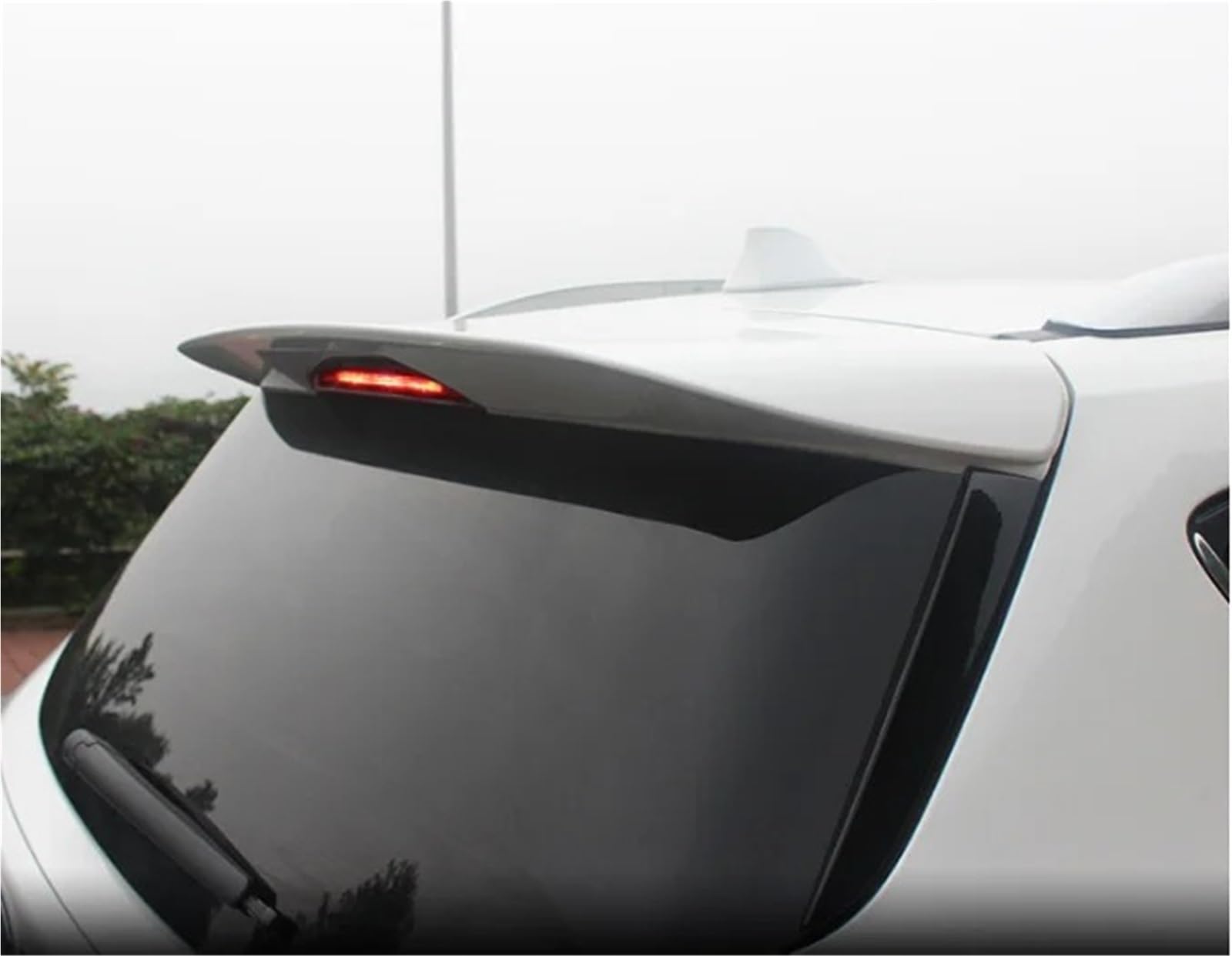 Auto Spoiler Wing Für Ford Für Escape Für Kuga 2013 2014 2015 2016 2017 Außen ABS Heckspoiler Spoiler Dekoration(Weiß) von KIFWGIH