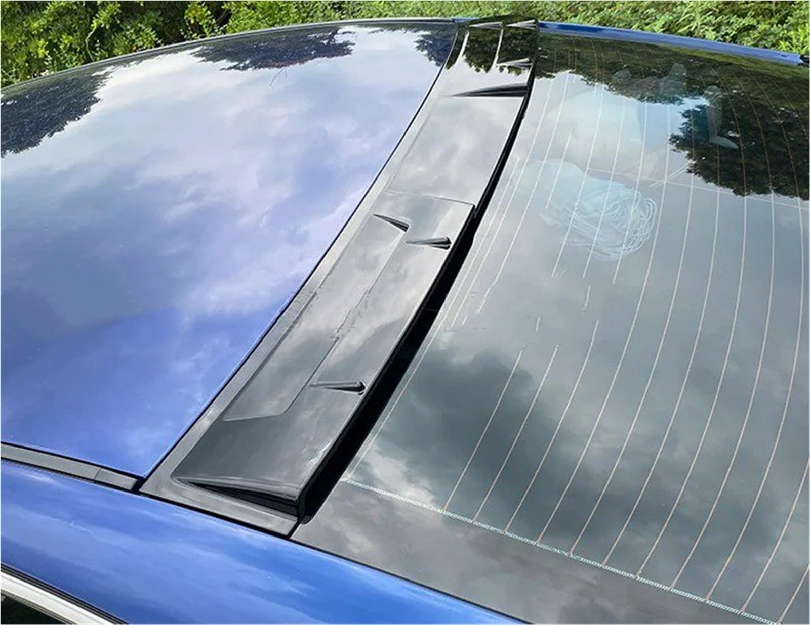 Auto Spoiler Wing Für Infiniti Q50 Q50S 2014 2015 2016 2017 Dachspoiler ABS-Material Schwarzer Heckspoiler(Unpainted) von KIFWGIH