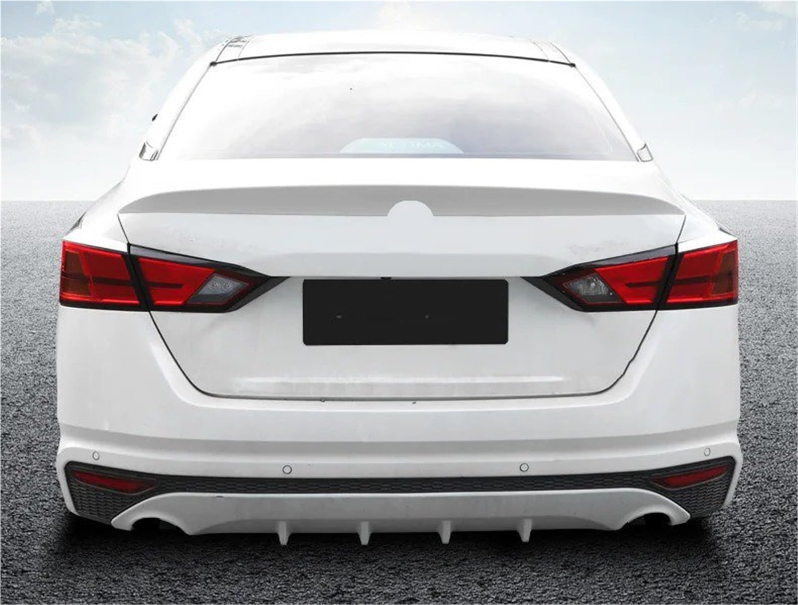 Auto Spoiler Wing Für NEU Für Nissan Für Altima Für Teana 2019 2020 Kofferraum HINTERE Lippe Heckflosse ABS-Material Spoiler Zubehör Spoilerflügel(Rot) von KIFWGIH