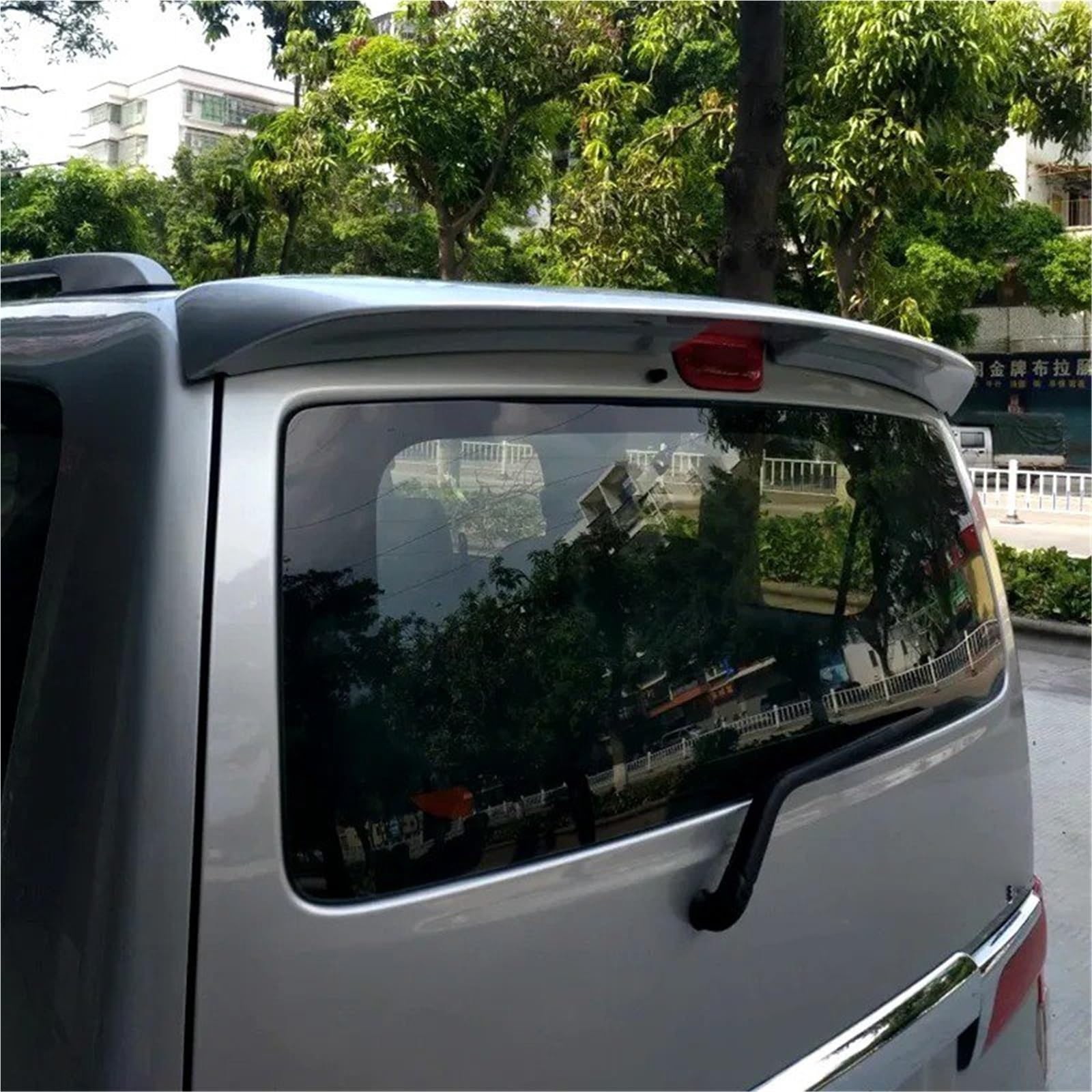Auto Spoiler Wing Für Nissan Für Nv200 Spoiler 2010 2011 2012 2013 2014 2015 ABS Material Auto Hinten Flügel Primer Farbe Heckspoiler(Weiß) von KIFWGIH