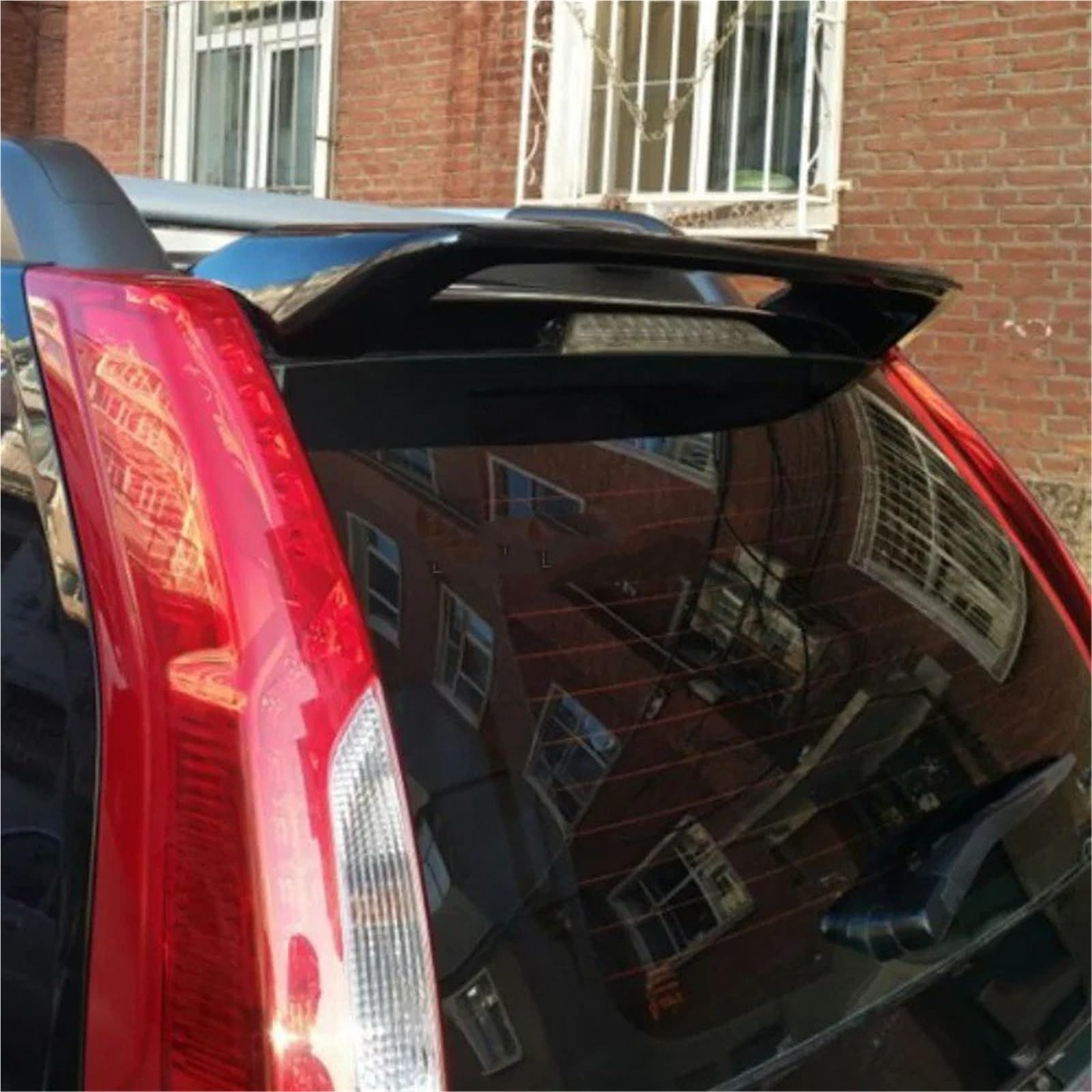 Auto Spoiler Wing Für Nissan Für X-Trail Neue 2008 2009 2010 2011 2012 2013 Dach Spoiler ABS Spoiler Heckspoiler(Carbon Fiber Pattern) von KIFWGIH