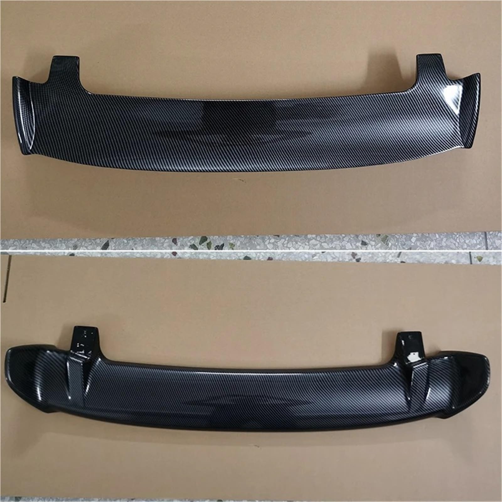 Auto Spoiler Wing Für Peugeot 207 206 307 Fließheck Universell Spoiler ABS Kunststoff Heckspoiler Heckspoiler Karosserie Kit Zubehör(Kohlefaser-Optik) von KIFWGIH