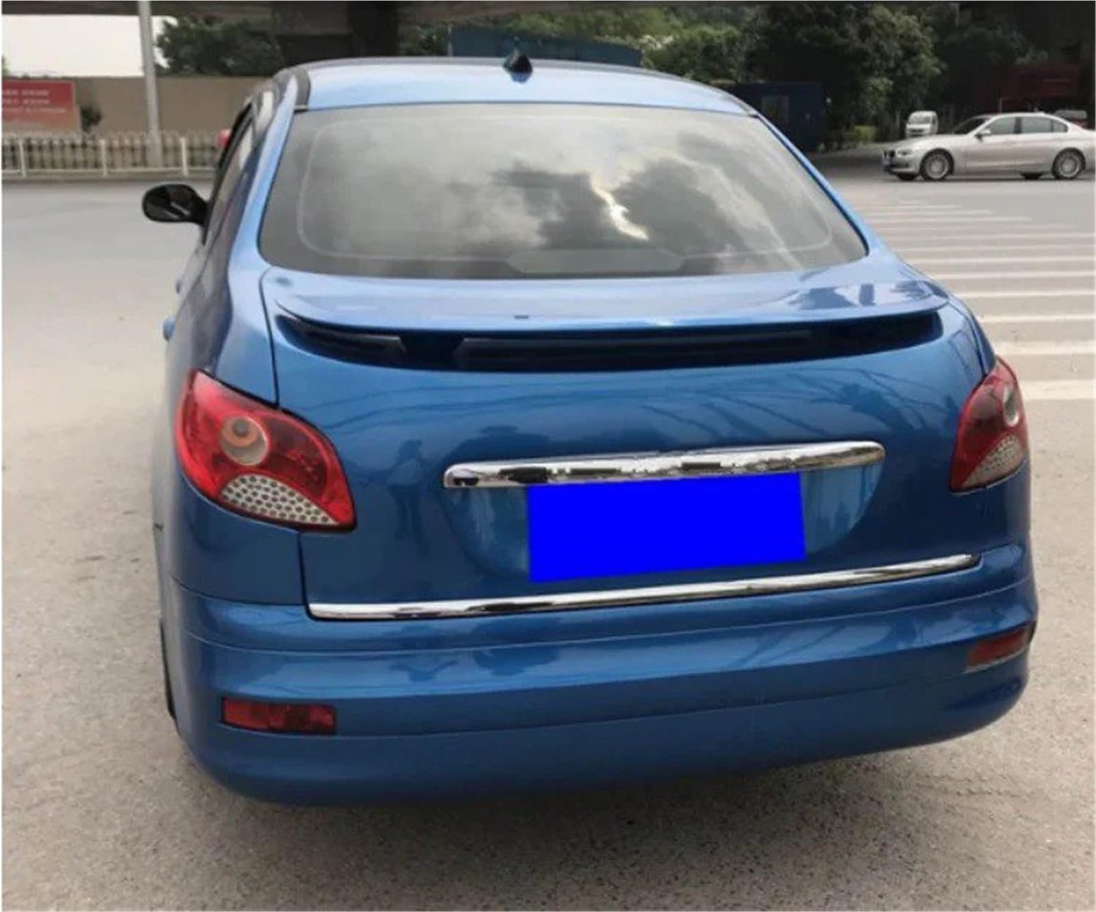 Auto Spoiler Wing Für Peugeot 308 408 508 301 207 2007 2008 2009 2010 2011 2012-2016 2017 2018 Spoiler ABS Material Automotive Hinten Flügel Primer Farbe Heckspoiler(Unpainted) von KIFWGIH