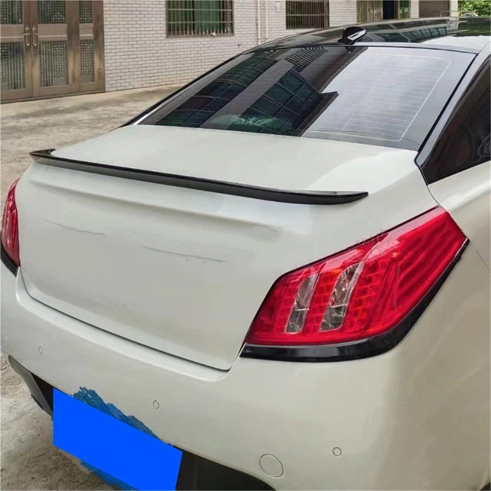 Auto Spoiler Wing Für Peugeot 508 2011 2012 2013 2014 2015 2016 Spoiler ABS Kunststoff Hinten Trunk Lip Spoiler Auto Hinten Flügel Dekoration(Unpainted) von KIFWGIH