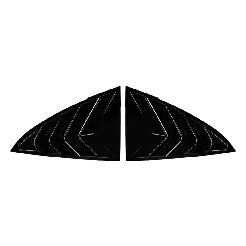 Auto Spoiler Wing Für Tesla Für Modell 3 2017-2023 Für Modell Y 2020-2023 Heckscheiben-Rollladenabdeckung Spoilerpaar Heckdreieck-Fensterlamellen-Rollladenverkleidung(Carbon Look) von KIFWGIH