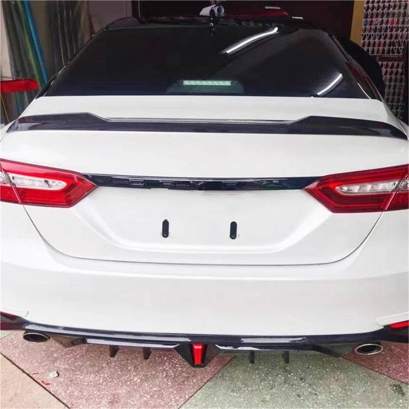 Auto Spoiler Wing Für Toyota Für Camry 2018 2019 2020 Härte ABS Material Spoiler Primer Oder DIY Farbe Farbe Spoiler(Weiß) von KIFWGIH